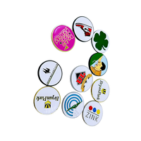 Marqueur de balle de golf en métal avec logo personnalisé, conception gratuite, pince magnétique pour chapeau de golf, marqueur de balle de golf personnalisé