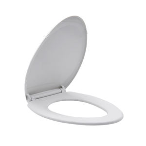 ANGEL Ensemble de couvercle de siège de toilette allongé en plastique PP moderne américain pour adultes, à dégagement rapide, fermeture douce, garantie 1 an pour la salle de bain - Product Image 2