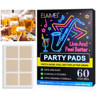 Patch transdermique complexe de vitamines ELAIMEI pour le soulagement naturel des gueules de bois, idéal pour les fêtes et les anniversaires, marque privée