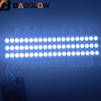 Module LED 2835 avec support en cuivre, plaque de base en aluminium, 1W, 160°, IP65, étanche, DC12V, blanc chaud, rouge, bleu, rose, jaune