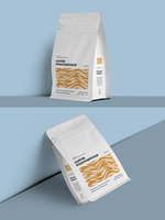 Sacs de grains de café personnalisés avec papier d'aluminium et logo imprimé