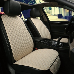 Coprisedili <span class=keywords><strong>Auto</strong></span> Universali di Lusso Sportivi in Tessuto di Lino con Schiuma da 5mm Traspiranti per Tutte le Stagioni, Set da 2 Pezzi - Product Image 1