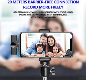 Professional Clip <strong>on</strong> Collar Lavalier Wireless Microphone for Samsung Huawei Xiaomi Android USB Type C <strong>Recording</strong> Condenser Mic - Product Image 5