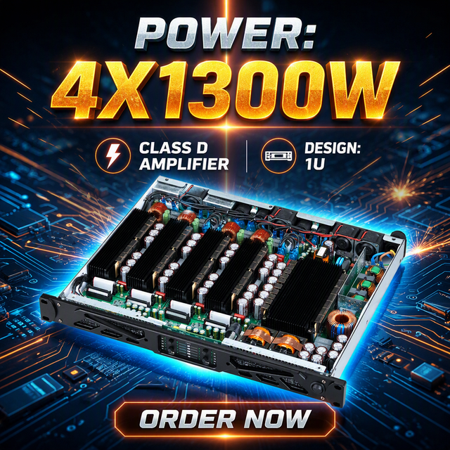 Class D Amplifier 4-Channel 1300Wx4 Professional Power Amplifier Digital Stereo AMP Subwoofer Sound Equipment/amplifiers/speaker