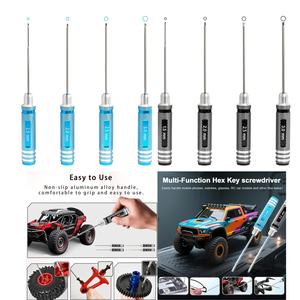 Conjunto de Chaves Hexagonais 1.5 2.0 2.5 3.0 Mm Chave de Fenda para Controle Remoto, Ferramenta de Precisão em Aço Liga para Manutenção de Carros RC - Product Image 1