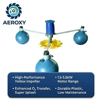 Aireador Eléctrico Automático de 2hp, Modelo 2026, para Estanques de Camarones, Acuicultura, Estructura de Acero Inoxidable, Certificado CE