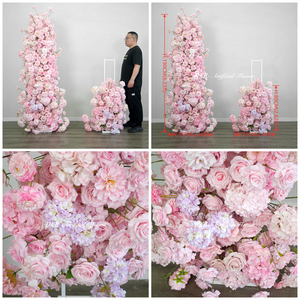 ฉากหลังงาน<span class=keywords><strong>แต่งงาน</strong></span> DKB สำหรับตกแต่งเวทีงานอีเว้นท์ ปาร์ตี้ พร้อมอุปกรณ์ตกแต่งดอกไม้ ฉากหลังดอกไม้แสนโรแมนติก ฉากหลังดอกไม้ประดิษฐ์ - Product Image 3