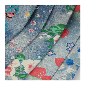 Tessuto Denim in Poliestere/Cotone Stampato Twill Tricot, Design Cartoon, Non Elasticizzato, Traspirante, Blu <span class=keywords><strong>Indaco</strong></span>, Peso Medio, per Bambine - Product Image 6