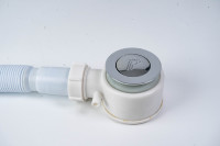 Ensemble de vidange de baignoire de douche Pop-Up Hydrorelax, tuyau de descente flexible avec trop-plein chromé