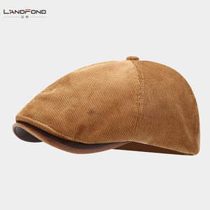 Landfond uomo Vintage strillone cappello a striscia di edera berretto alla moda berretto per affari con paraocchi cappello strillone per uomo donna - Product Image 6