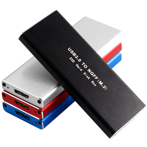 USB 3.0至M.<span class=keywords><strong>2</strong></span> NGFF固态驱动器外壳铝固态硬盘盒硬盘驱动器适用于笔记本电脑 - Product Image 1