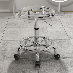 Fauteuil de Barbier Moderne en Acier, Inclinable, Réglable en Hauteur, Antistatique pour Salon de Coiffure et Institut de Beauté - Product Image 3