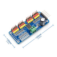 Carte de commande de servomoteur PWM 16 canaux, contrôleur de robot, module de pilote d'interface IIC PCA9685