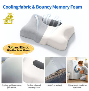 <span class=keywords><strong>Oreiller</strong></span> cervical orthopédique moderne en mousse à mémoire de forme pour dormeurs sur le dos, qui enveloppe en douceur la tête et offre un soutien du cou, soulageant les douleurs aux épaules - Product Image 6