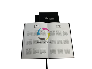 Agenda Aziendale Personalizzata con Copertina Rigida in Cartone, Pianificatore Mensile, Settimanale e Giornaliero, Diario Motivazionale in Pelle - Product Image 5