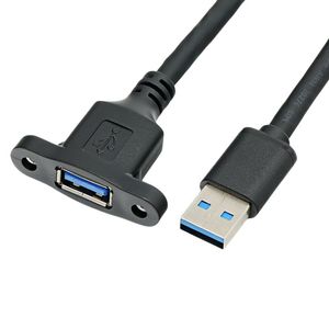<b>Usb</b> 3.0 Extension <b>Cable</b> Male To Female With Screw Holes For Secure Connection Data Transfer - Product Image 4