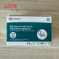 Kit de test HbA1c pour lecteur d'hémoglobine A1c, analyseur d'hémoglobine A1c, analyseur de sang HbA1c, kits de test A1c à domicile, uniquement les tests, pas de machine