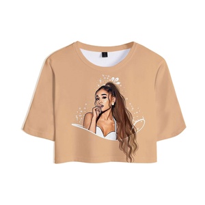 2021 Custom Logo Summer T-Shirts Womens Crop <b>Tops</b> crop <b>tops</b> t-shirts women - Product Image 1
