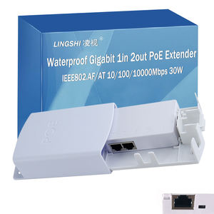 Extensor PoE Gigabit de 1000 Mbps, Impermeable, de Largo Alcance de 200 Metros, Extensor PoE en Stock, No Requiere Fuente de Alimentación, 30 W, Apilable, PoE 1K - Product Image 2