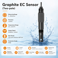 Sonda de Conductividad de Agua de Alta Precisión con Sensor EC de Dos Polos de Grafito, Modbus RS485, para Monitoreo Ambiental del Agua
