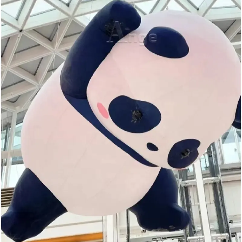Рекламный надувной воздушный шар с изображением панды, гигантский воздушный шар панды для продажи