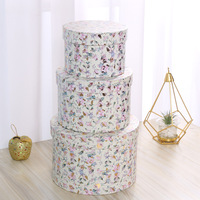 Boîte en carton ronde cylindrique de luxe avec couvercle pour impression offset