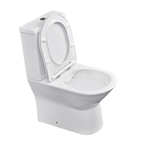 WC en céramique deux pièces à fixation murale, siphon en P, double chasse, autonettoyant, émaillé, désodorisant, pour le marché européen, vente en gros