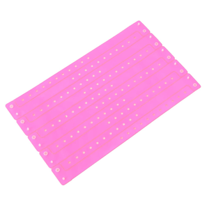 Colorful Vinyl Waterproof Durable Plastic Wristbands 40mm <b>up</b> Casual Event Bands - Product Image 2