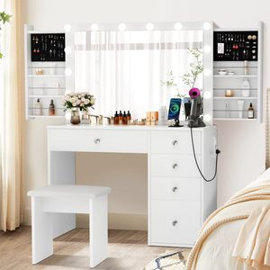 Bedroom <strong>Dressing</strong> <strong>Table</strong> Multi-Functional Household Integrated Cabinet Small Apartment Storage Modern Simple High-Level Cosmetic - Product Image 1