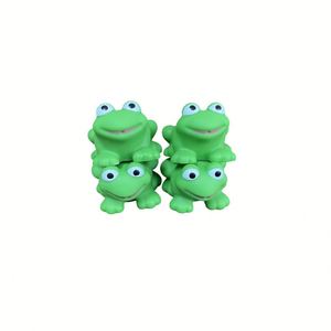 Custom Logo Cartoon Vinyl Water Play One-To-Three Nesting Frogs Squeeze Sound Children's Bathroom <b>Bath</b> Floating Toy - Product Image 4