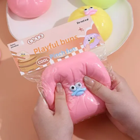 AiJH Jouet à presser en TPR souple, en forme de bec de canard et de chignon coloré, jouet de décompression anti-stress, jouet sensoriel, cadeau pour enfants et adultes