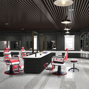 Seulement accepter la personnalisation en gros fournisseur de meubles de salon chaises de barbier modernes noires salon de coiffure chaise de coiffeur pour hommes - Product Image 6