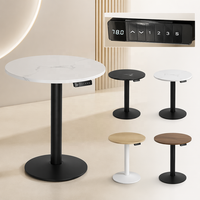 Table basse électrique réglable en hauteur AOR, style moderne, structure en acier, matériaux en fer + verre + marbre, meubles de salon