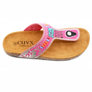 High-quality Summer New Design Daily Women's Sandals and <b>slippers</b> with Rhinestones, Wholesale <b>slippers</b> with Rhinestones - Product Image 3
