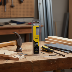 Clavos Stanley E/J de 12 mm, paquete de 1000, galvanizados con zinc, para madera y metal - Product Image 3