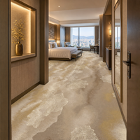 Tapis imprimé en nylon de luxe sur mesure en 3D, tapis de chambre d'hôtel pour hôtel 5 étoiles