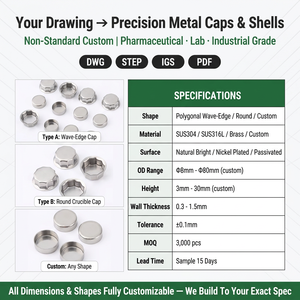 Piezas de Carcasa y Cubierta Estampadas de Metal Personalizadas OEM, de Aluminio, Acero Inoxidable y <span class=keywords><strong>Cobre</strong></span>, <span class=keywords><strong>con</strong></span> Conformación Profunda - Product Image 4