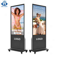 Écran d'affichage numérique sur pied haute définition ZDHQ pour les promotions de produits en magasin de détail