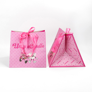 Wholesale 25x25x25cm Pink Shopping <b>Bags</b> Clothing Packaging Paper <b>Bags</b> <b>Wedding</b> Party Custom Logo <b>Gift</b> <b>Bags</b> for Small Business - Product Image 1
