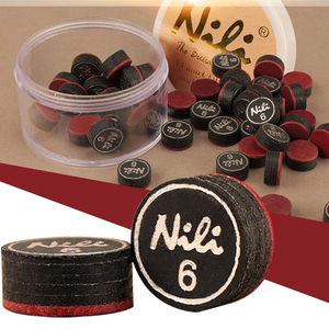 หัวคิวพูลไต้หวัน Nili Professional แบบหลายชั้น ขนาดใหญ่ 14 มม. หัวคิวบิลเลียดคุณภาพพรีเมียมสำหรับคิวพูลอเมริกัน - Product Image 4