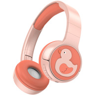 Sportcartoon voor hoofdtelefoons voor kinderen |   Draadloze Over-Ear hoofdtelefoon voor V5.3 IPX4 waterdichte DJ Aviation mobiele telefoon