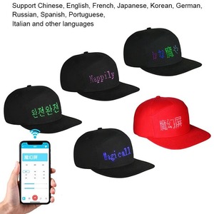 Promocional barato béisbol LED sombrero fabricante personalizado Light Up Scrolling LED personalizado mensajes LED - Product Image 3