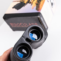 Mini Telescopio Porro 10x25 Compacto de Alta Definición con Alcance de 120m para Adultos, Caza, Viajes y Observación de Paisajes