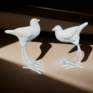 Ensemble de figurines de rennes en fonte, finition mate, décoration de Noël intérieure, ornement de bureau pour salon, artisanat en métal - Product Image 4
