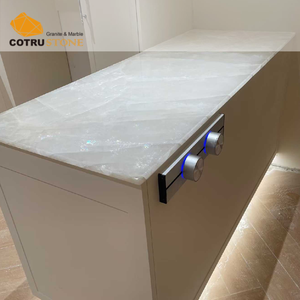 <span class=keywords><strong>Comptoirs</strong></span> en quartzite Cristallo Cotrustone, polis, translucides, pour <span class=keywords><strong>cuisine</strong></span> <span class=keywords><strong>de</strong></span> villa ou d'hôtel - Product Image 5