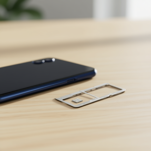 Tiroir de remplacement pour carte SIM et carte SD (alliage d'aluminium) pour Motorola Moto E5 Play Noir - Product Image 3