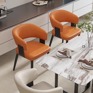 2025 SGJJ Home Furniture Esentl Modern Design <strong>Dining</strong> <strong>Chair</strong> <strong>with</strong> Soft Leather Fabric Cushions and <strong>Metal</strong> <strong>Legs</strong> - Product Image 6