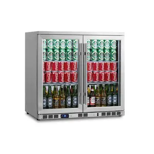 コールドスターバーカウンター冷蔵庫コールドソーダビールフィールドバークーラー両開きガラスディスプレイミニ冷蔵庫