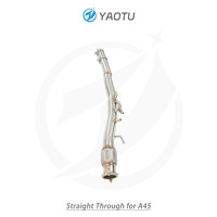 Pipa Knalpot Berkatup YT SS304 untuk Mercedes A35 AMG W177 2.0T Performa Tinggi Mid Tail Exhaust Pengiriman Cepat