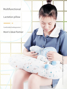 Almohada de apoyo para recién nacidos para amamantar a bebés y biberones Almohada de <span class=keywords><strong>Lactancia</strong></span> para cojín de alimentación infantil con almohada lavable - Product Image 5